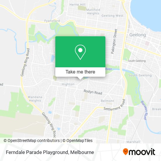 Ferndale Parade Playground map