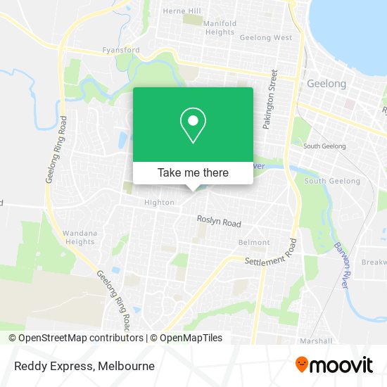 Reddy Express map