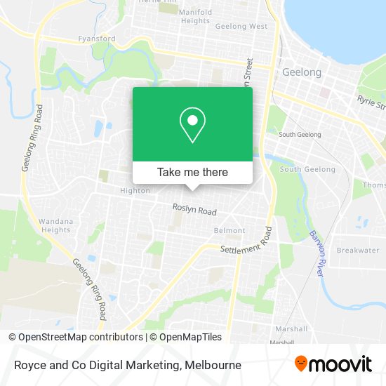 Royce and Co Digital Marketing map