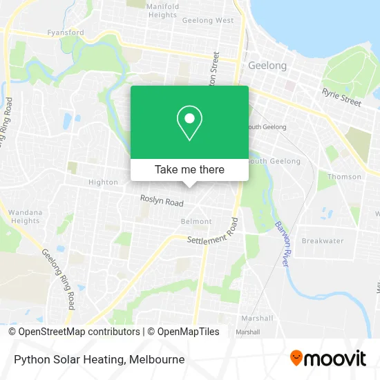 Mapa Python Solar Heating