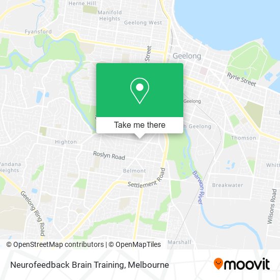 Neurofeedback Brain Training map