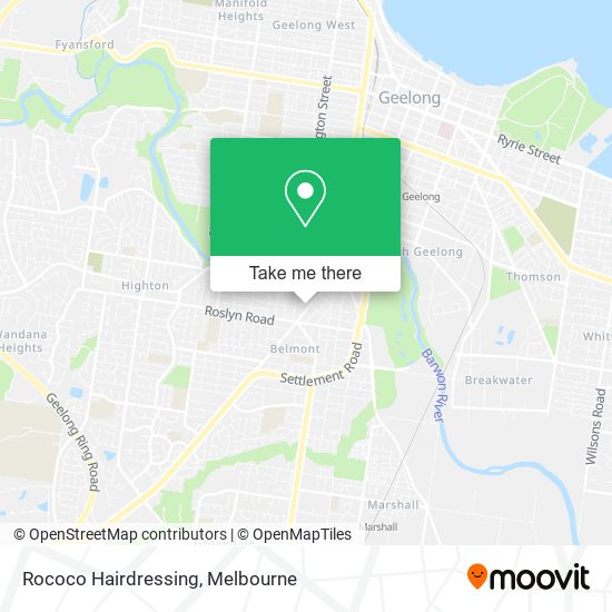 Rococo Hairdressing map