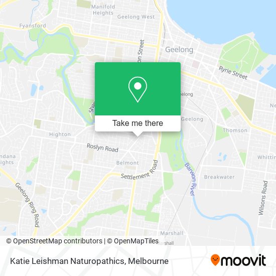Katie Leishman Naturopathics map