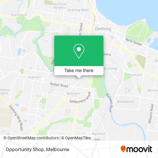 Opportunity Shop map