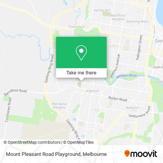 Mount Pleasant Road Playground map