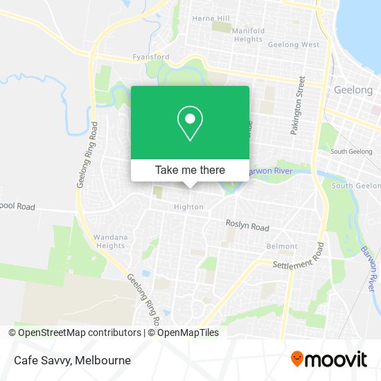 Cafe Savvy map