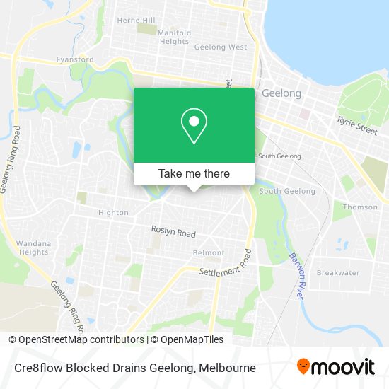 Cre8flow Blocked Drains Geelong map