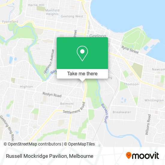 Russell Mockridge Pavilion map