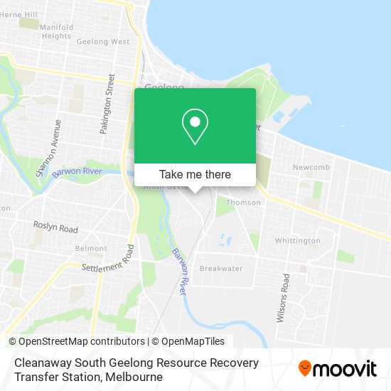 Cleanaway South Geelong Resource Recovery Transfer Station map