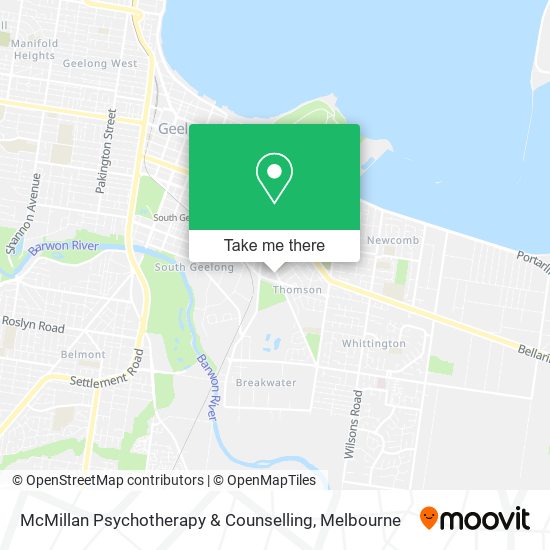 McMillan Psychotherapy & Counselling map
