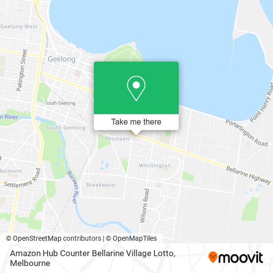 Amazon Hub Counter Bellarine Village Lotto map