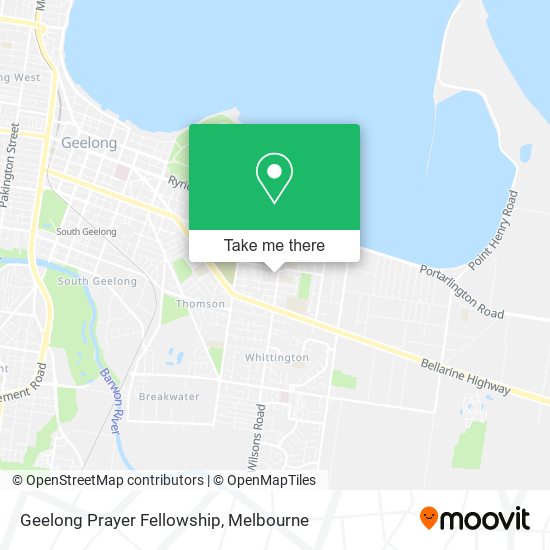 Geelong Prayer Fellowship map