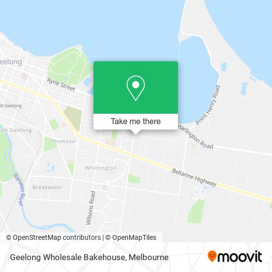 Geelong Wholesale Bakehouse map