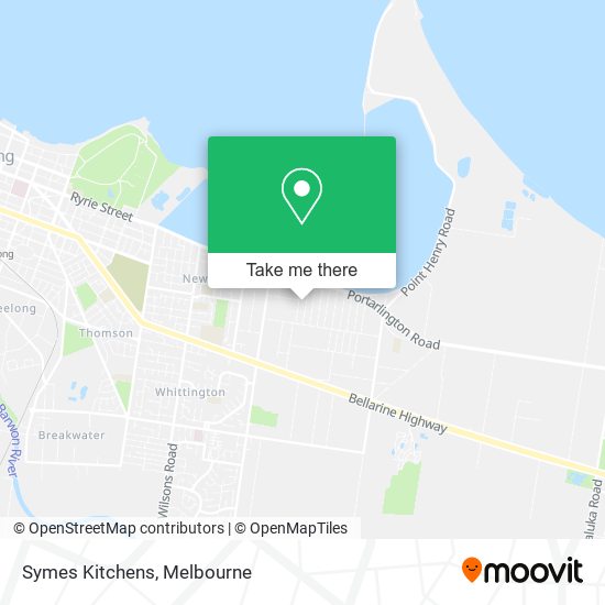 Symes Kitchens map