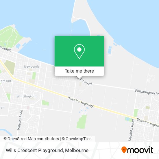 Wills Crescent Playground map
