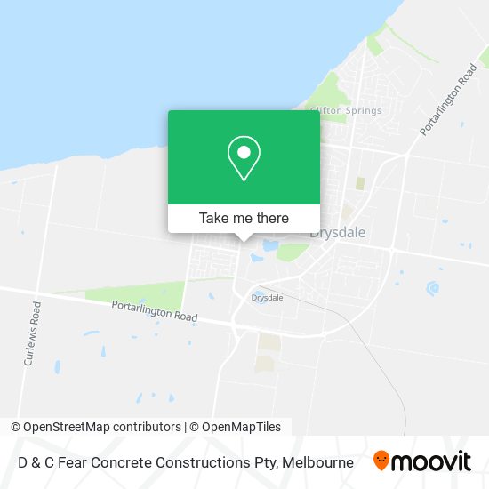 D & C Fear Concrete Constructions Pty map