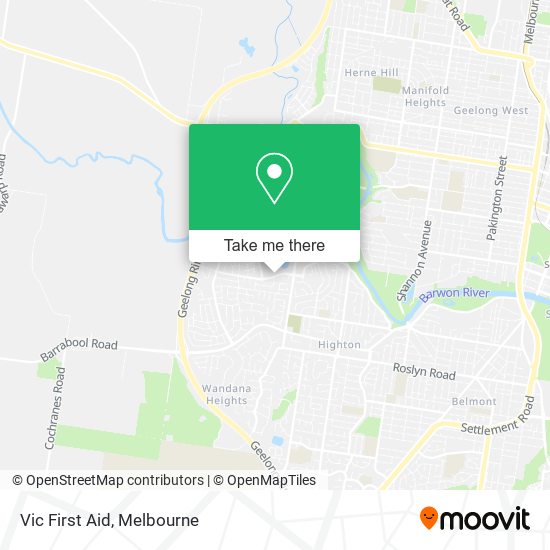 Vic First Aid map