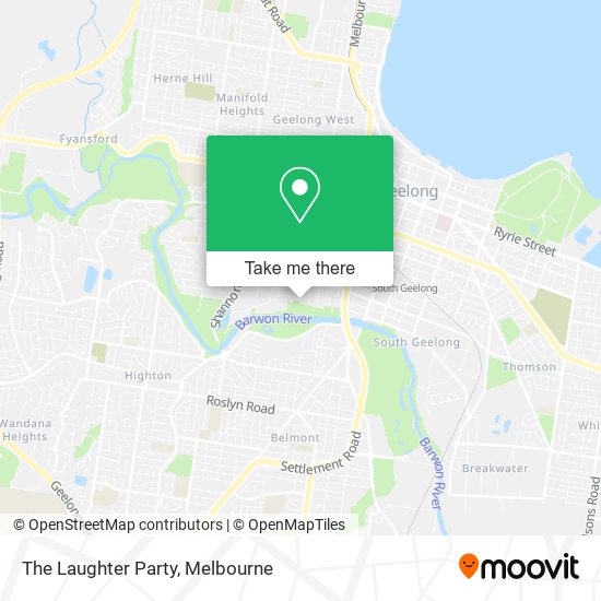 The Laughter Party map