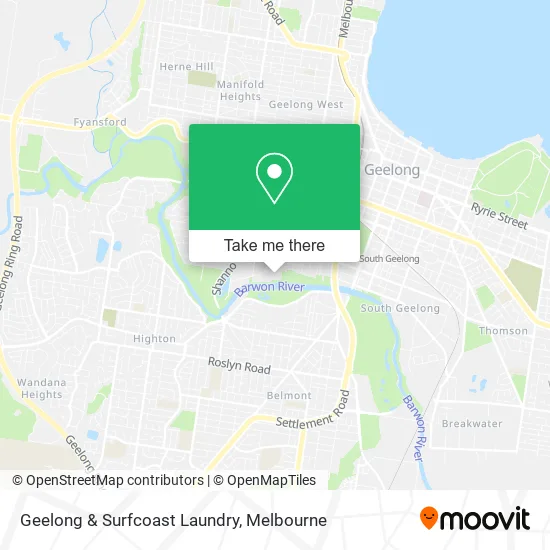 Geelong & Surfcoast Laundry map