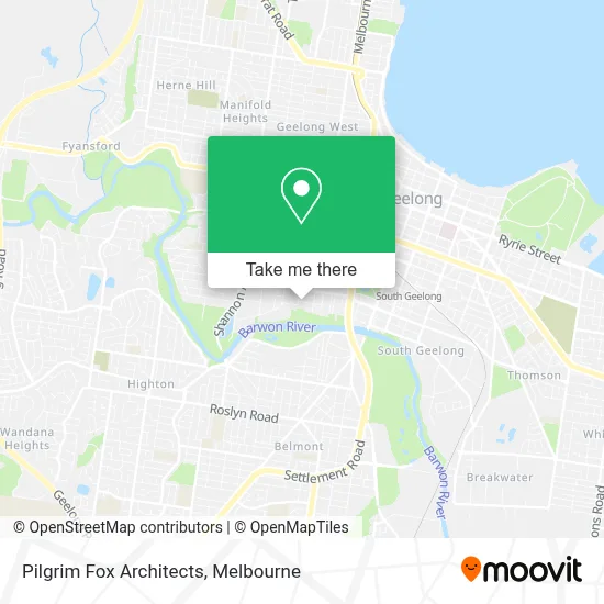 Mapa Pilgrim Fox Architects