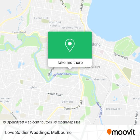 Love Soldier Weddings map