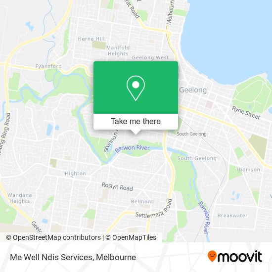 Me Well Ndis Services map