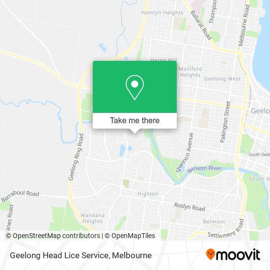 Geelong Head Lice Service map