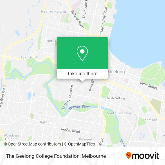 The Geelong College Foundation map