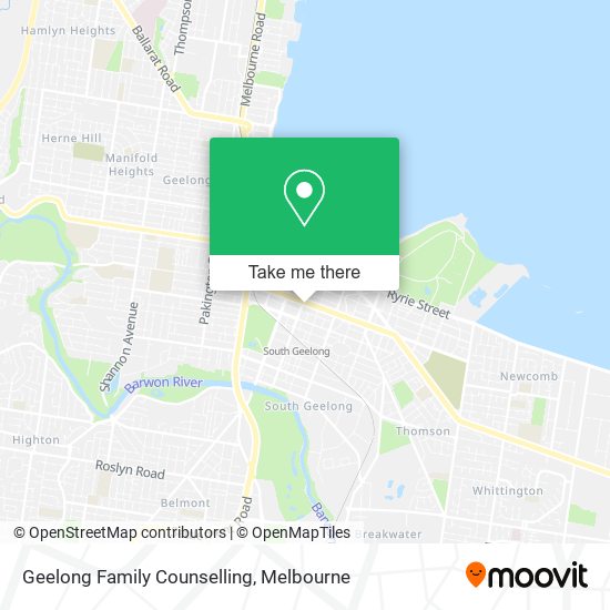 Geelong Family Counselling map