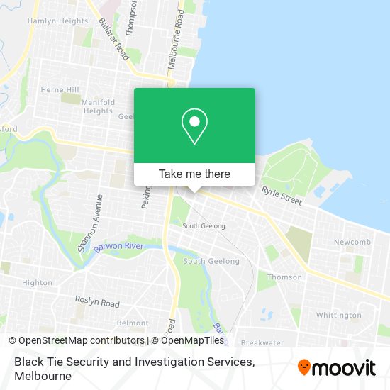 Black Tie Security and Investigation Services map