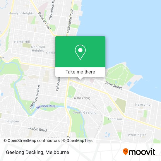 Geelong Decking map