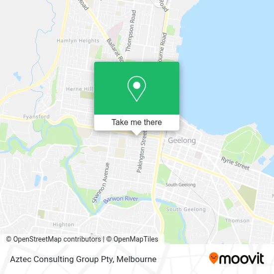 Mapa Aztec Consulting Group Pty