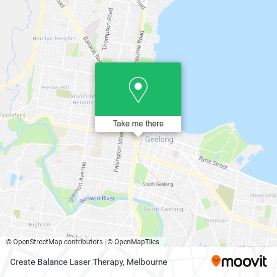 Create Balance Laser Therapy map