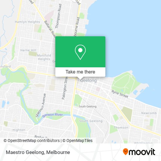 Mapa Maestro Geelong