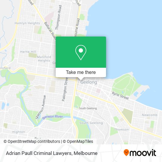 Adrian Paull Criminal Lawyers map