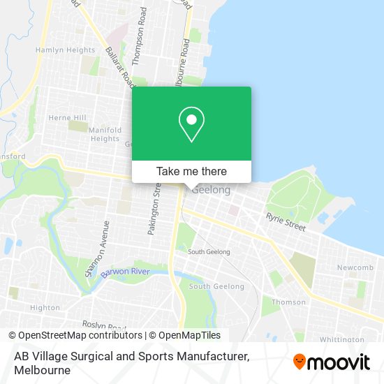 AB Village Surgical and Sports Manufacturer map