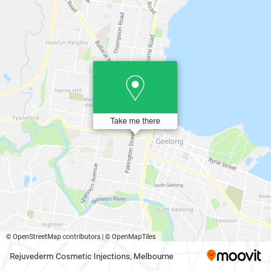 Rejuvederm Cosmetic Injections map
