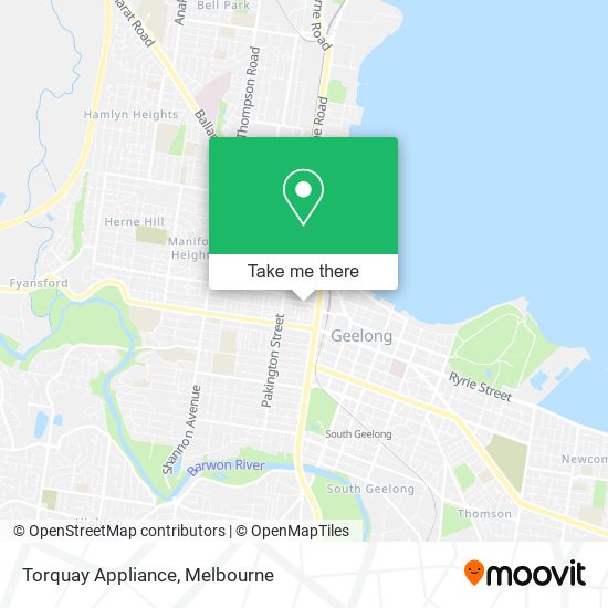 Mapa Torquay Appliance