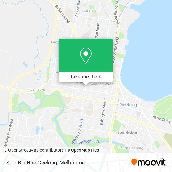 Skip Bin Hire Geelong map