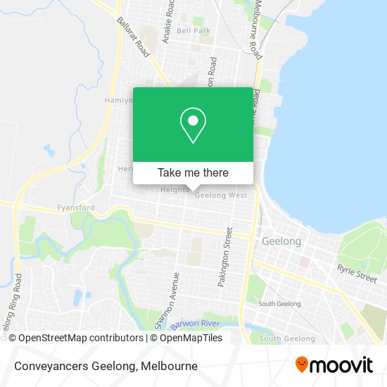 Conveyancers Geelong map