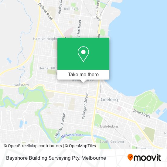 Bayshore Building Surveying Pty map