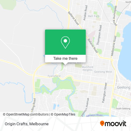 Origin Crafts map