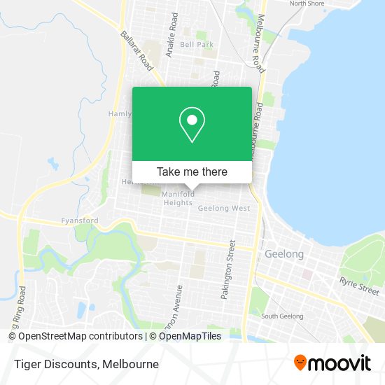 Tiger Discounts map