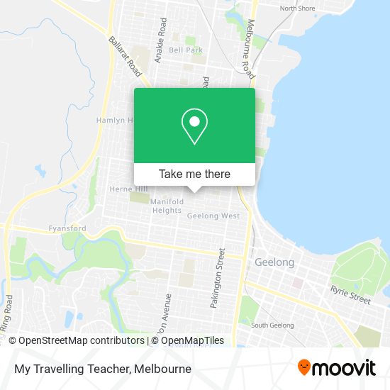 My Travelling Teacher map