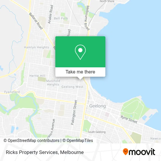 Mapa Ricks Property Services