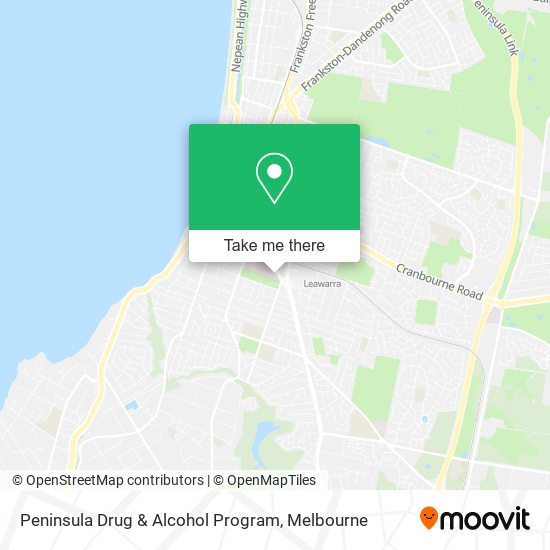 Peninsula Drug & Alcohol Program map