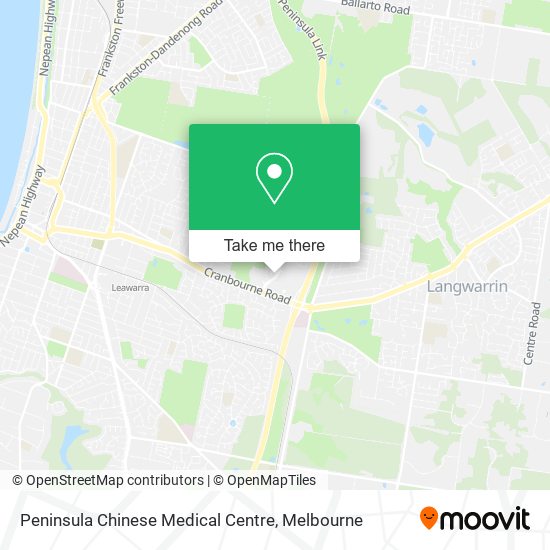 Peninsula Chinese Medical Centre map