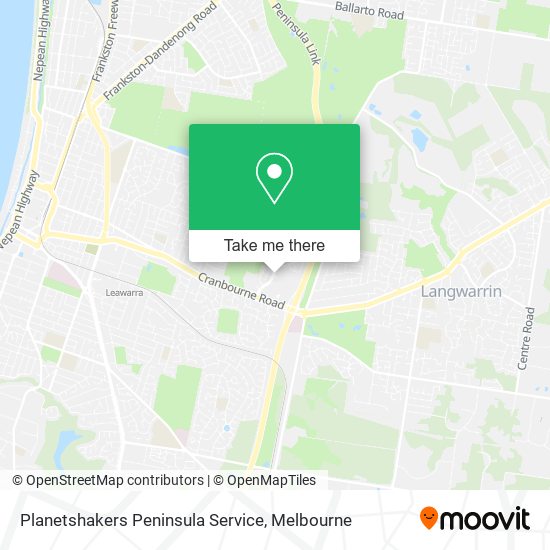 Planetshakers Peninsula Service map