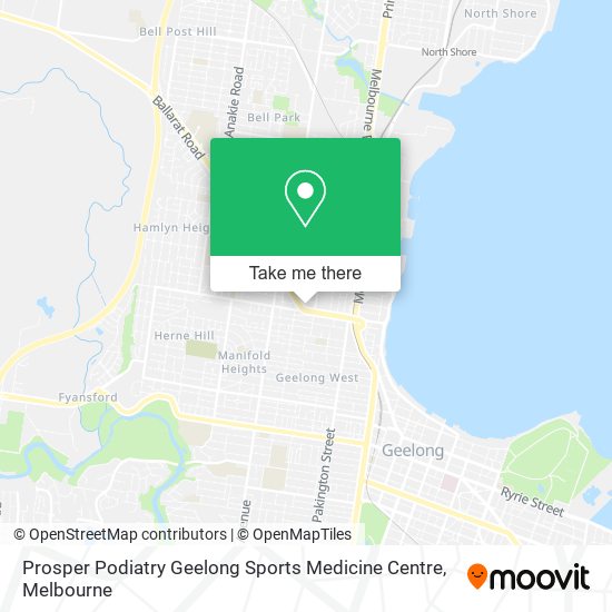Prosper Podiatry Geelong Sports Medicine Centre map
