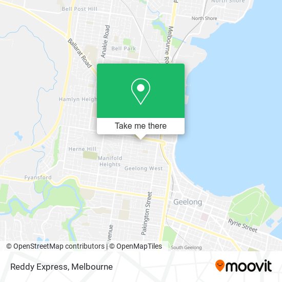 Reddy Express map